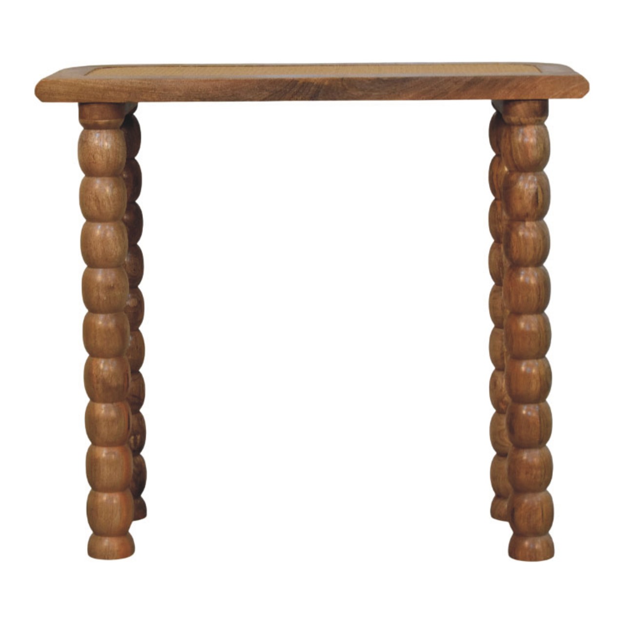 Rattan Console Table - Nora Lane Home furniture - Rattan detail - 35 x 14 x 32 in