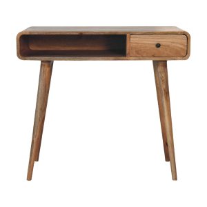 Natural Wood Storage Adjustable Desk - Nora Lane Home furniture - Solid wood, Metal accent - 39.37 x 21.65 x 13.78 in