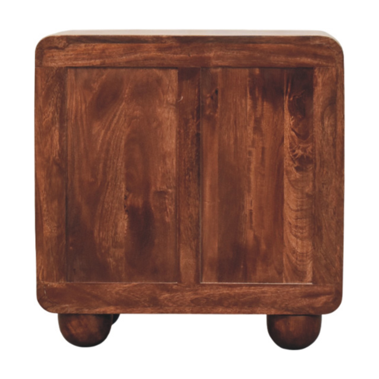 Brown Round Storage Cabinet - Nora Lane Home furniture - Solid wood - 15.7 x 25.6 x 23.6 in