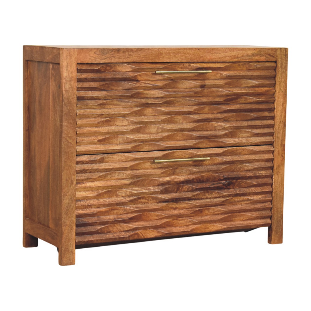 Brown Storage Cabinet - Nora Lane Home furniture - Solid wood - 39.37 x 17.72 x 32.68 in