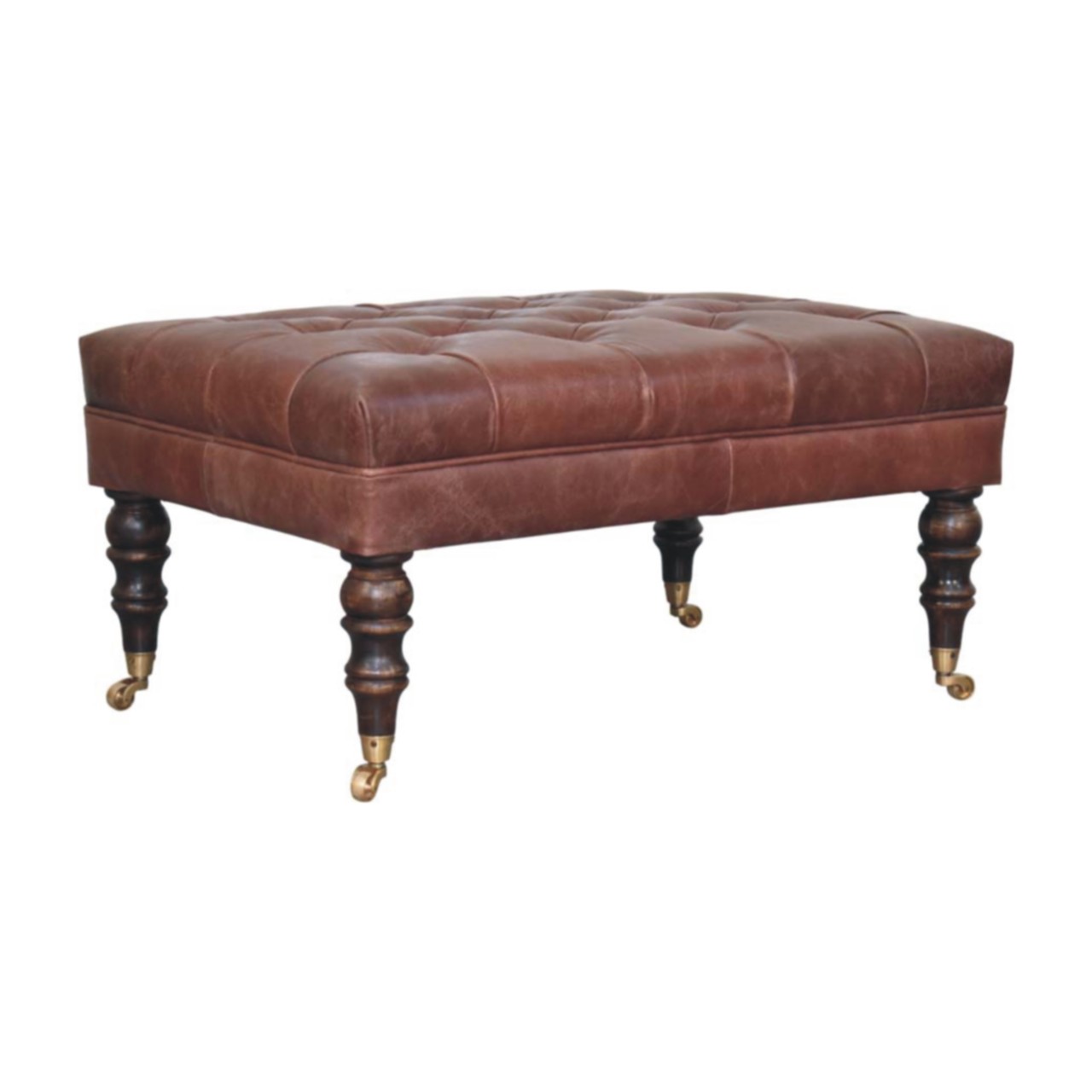 Brown Storage Bench - Nora Lane Home furniture - Solid wood, Metal accent - 39.37 x 27.56 x 19.69 in