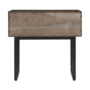 Natural Wood Storage Nightstand - Nora Lane Home furniture - Solid wood - 28 x 21 x 18 in
