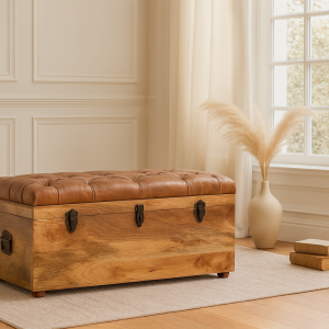 Natural Wood Bedroom Storage