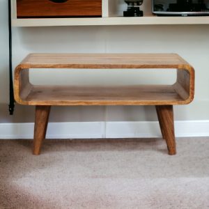 Natural Wood TV & Entertainment Furniture - Nora Lane Home furniture - Solid wood - 21.65 x 29.53 x 9.84 in