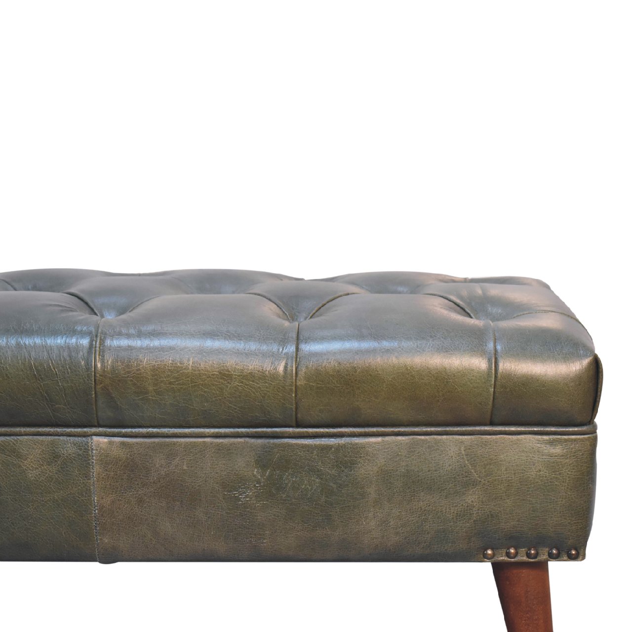 Brown Storage Bench - Nora Lane Home furniture - Solid wood - 39.37 x 18.11 x 13.78 in