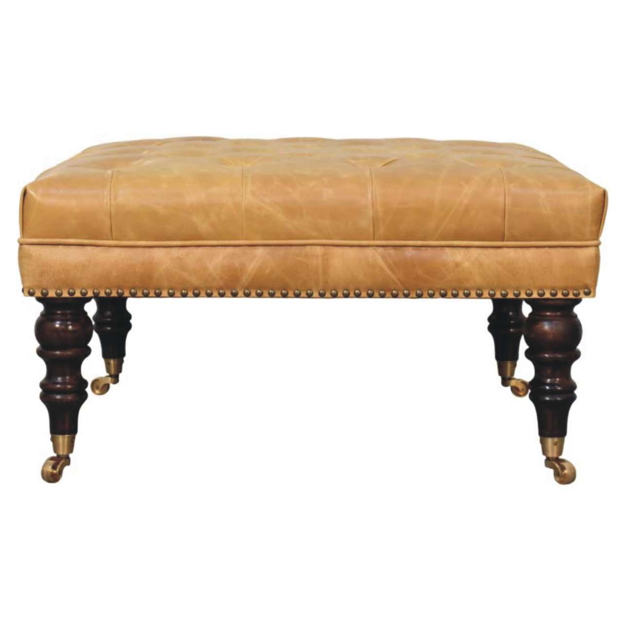 Brown Storage Bench - Nora Lane Home furniture - Solid wood - 33 x 33 x 10 in