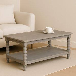Brown Coffee Table - Nora Lane Home furniture - Solid wood - 27.56 x 47.24 x 21.65 in