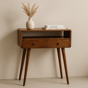 Brown Storage Cabinet - Nora Lane Home furniture - Solid wood - 27.56 x 15.75 x 15.75 in