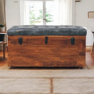 Black Solid Wood Storage Bench - Nora Lane Home furniture - Solid wood, Walnut finish - 35.43 x 17.71 x 21.65 in
