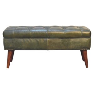 Brown Storage Bench - Nora Lane Home furniture - Solid wood - 39.37 x 18.11 x 13.78 in