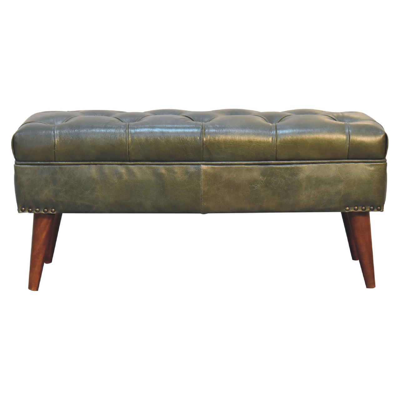 Brown Storage Bench - Nora Lane Home furniture - Solid wood - 39.37 x 18.11 x 13.78 in