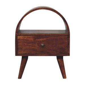 Brown Storage Cabinet - Nora Lane Home furniture - Solid wood, Metal accent - 21.65 x 17.72 x 19.68 in