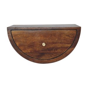 Brown Storage Cabinet - Nora Lane Home furniture - Solid wood, Metal accent - 21.65 x 16.54 x 12.99 in
