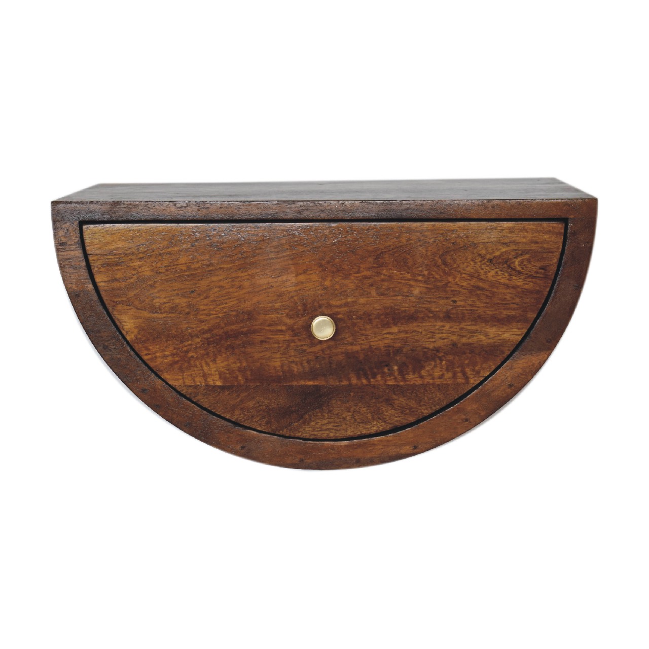 Brown Storage Cabinet - Nora Lane Home furniture - Solid wood, Metal accent - 21.65 x 16.54 x 12.99 in
