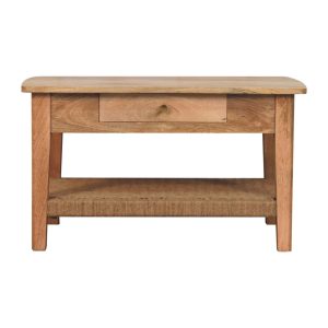 Brown Storage Coffee Table - Nora Lane Home furniture - Solid wood - 23.62 x 35.43 x 21.65 in