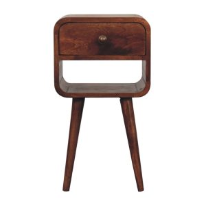 Brown Storage Nightstand - Nora Lane Home furniture - Solid wood - 15.75 x 15.75 x 13.78 in