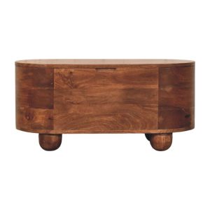 Natural Wood Storage Bench - Nora Lane Home furniture - Solid wood - 17.7 x 35.4 x 15.7 in