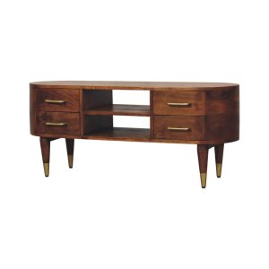 Brown TV & Entertainment Furniture - Nora Lane Home furniture - Solid wood - 47.24 x 17.72 x 14.57 in