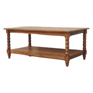 Brown Storage Coffee Table - Nora Lane Home furniture - Solid wood - 47 x 28 x 22 in