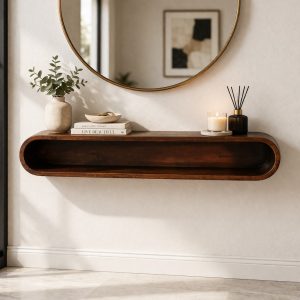 Brown TV Stand - Nora Lane Home furniture - Solid wood - 39.37 x 15.75 x 9.84 in