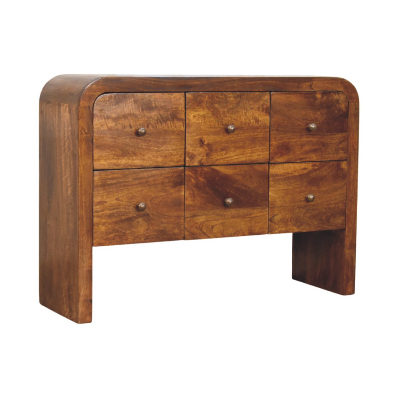 Brown Storage Cabinet - Nora Lane Home furniture - Solid wood, Metal accent - 47.24 x 17.72 x 35.43 in