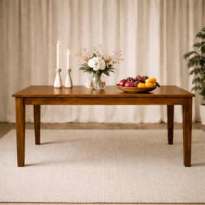 Brown Dining Table - Nora Lane Home furniture - Solid wood - 75 x 39 x 10 in