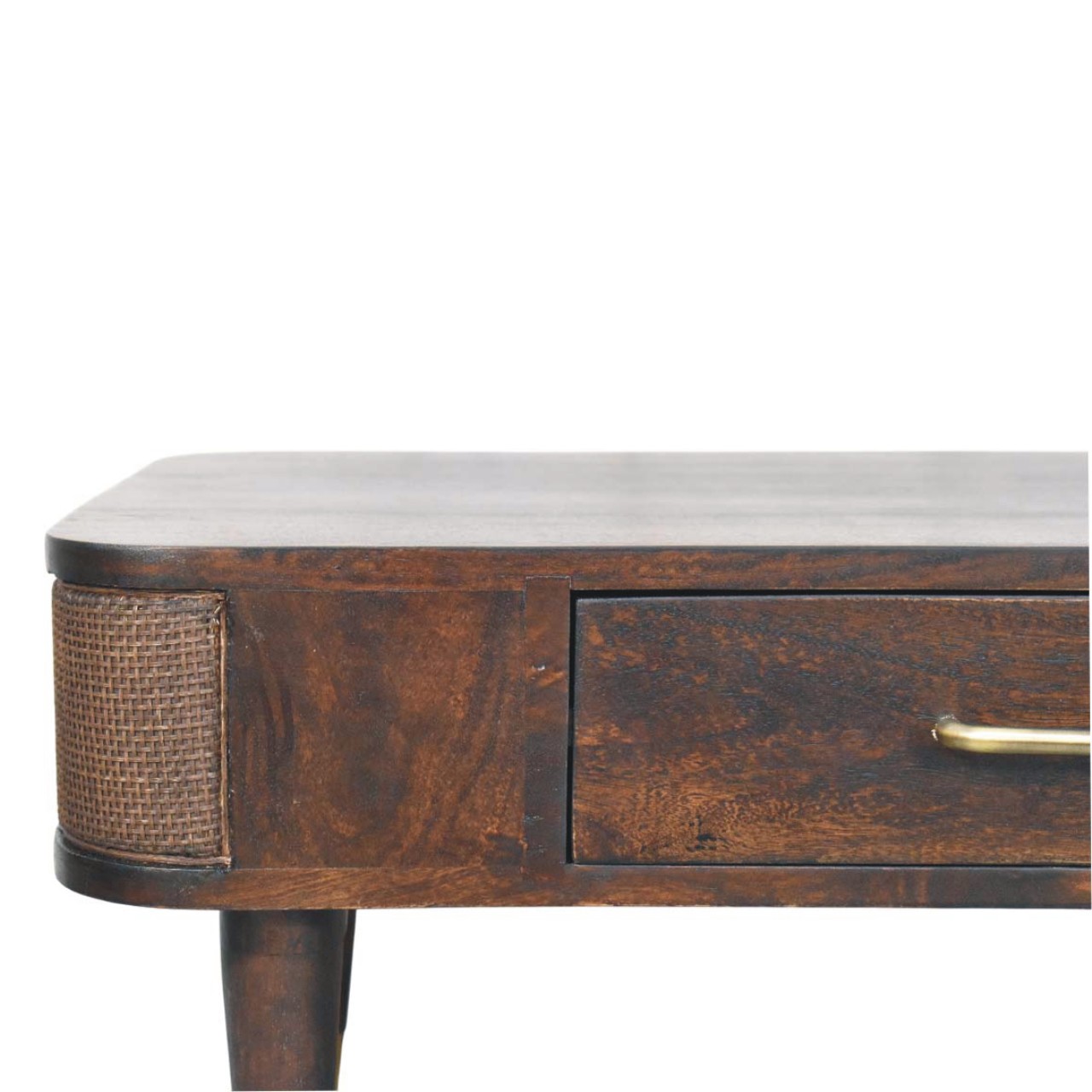Brown Storage Coffee Table - Nora Lane Home furniture - Solid wood - 25.6 x 37.4 x 13.8 in