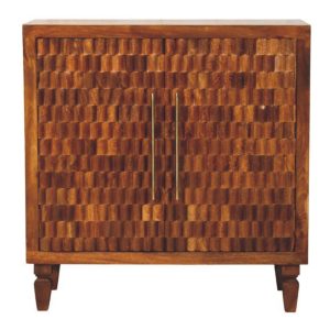 Brown Storage Cabinet - Nora Lane Home furniture - Solid wood - 37 x 14 x 31 in