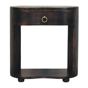 Brown Storage Nightstand - Nora Lane Home furniture - Solid wood - 25.59 x 17.72 x 26.77 in