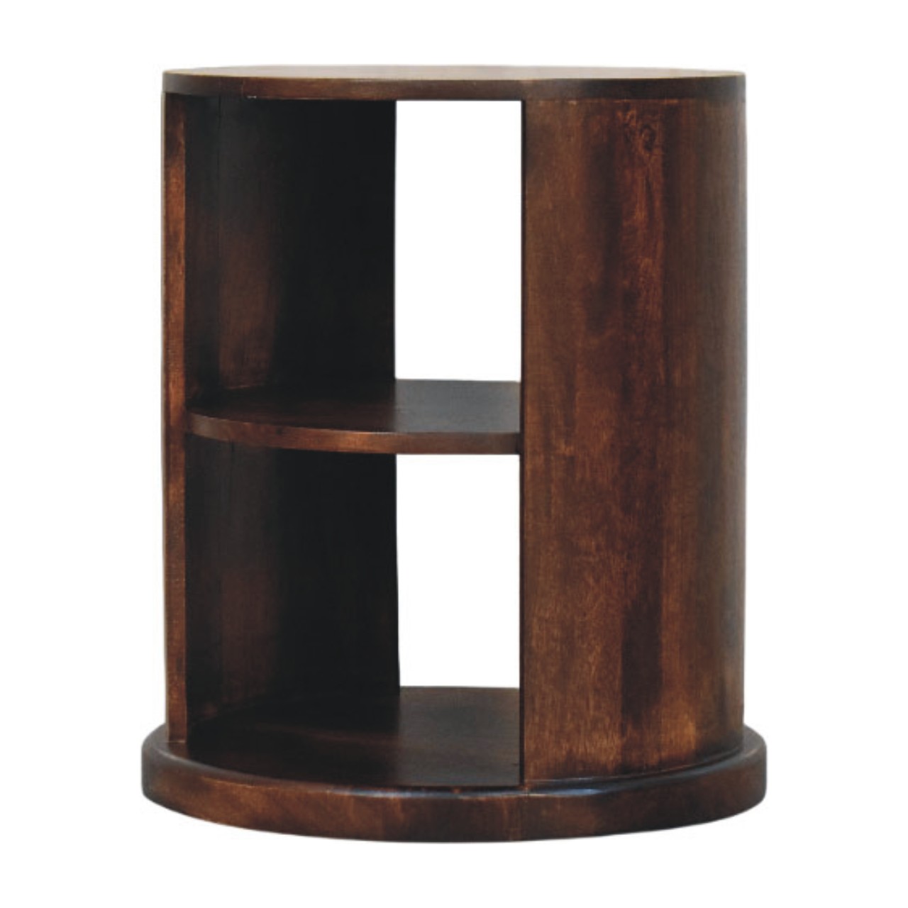 Brown Tables - Nora Lane Home furniture - Solid wood, Walnut finish - 21.65 x 21.65 x 25.98 in