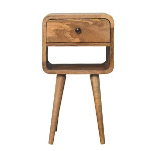 Natural Wood Storage Nightstand - Nora Lane Home furniture - Solid wood - 15.75 x 15.75 x 13.78 in