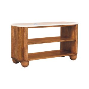 Brown Storage Cabinet - Nora Lane Home furniture - Solid wood - 39.37 x 17.32 x 20.87 in
