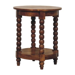 Brown Round Tables - Nora Lane Home furniture - Solid wood - 22 x 22 x 26 in
