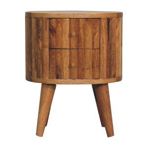 Brown Storage Nightstand - Nora Lane Home furniture - Solid wood - 18.11 x 15.75 x 13.78 in