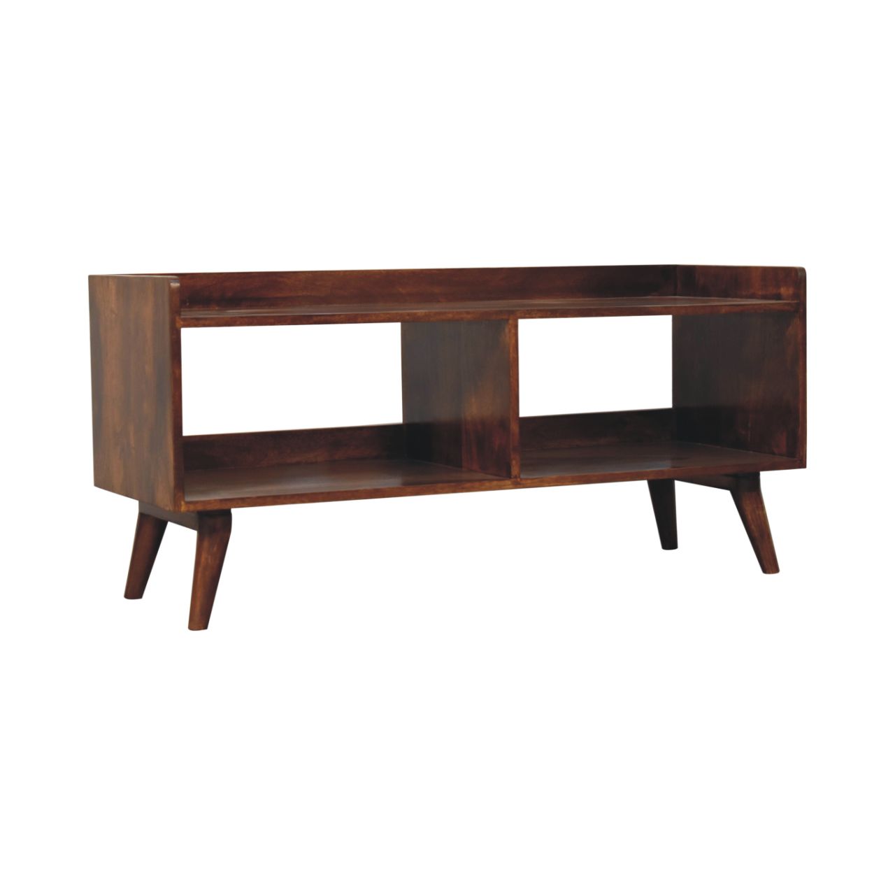 Brown Storage Cabinet - Nora Lane Home furniture - Solid wood, Glass detail - 49.21 x 19.69 x 15.75 in