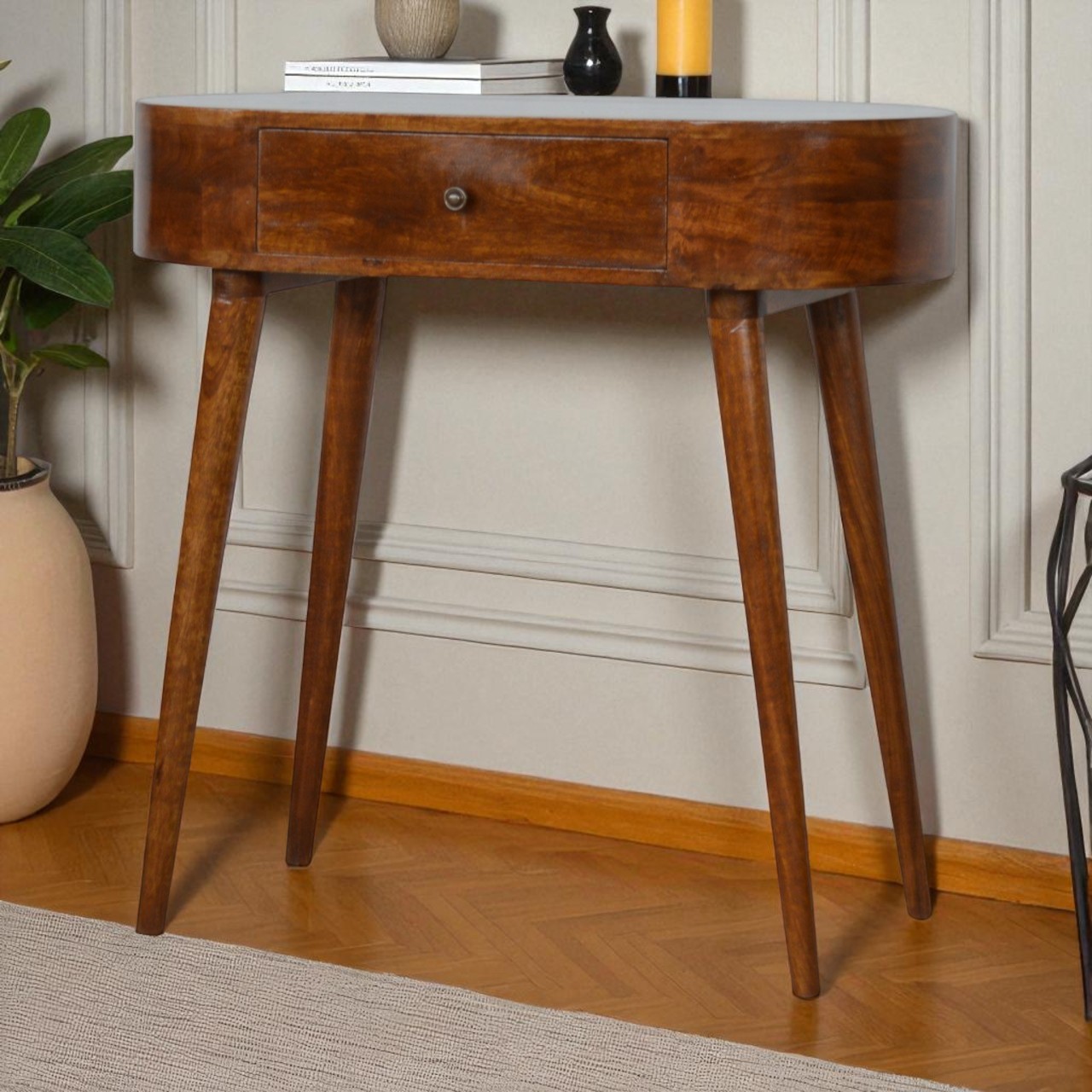 Brown Storage Cabinet - Nora Lane Home furniture - Solid wood - 35.43 x 19.69 x 13.78 in