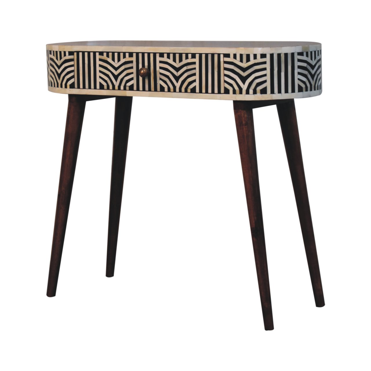 Brown Storage Console Table - Nora Lane Home furniture - Solid wood - 17.72 x 39.37 x 13.78 in