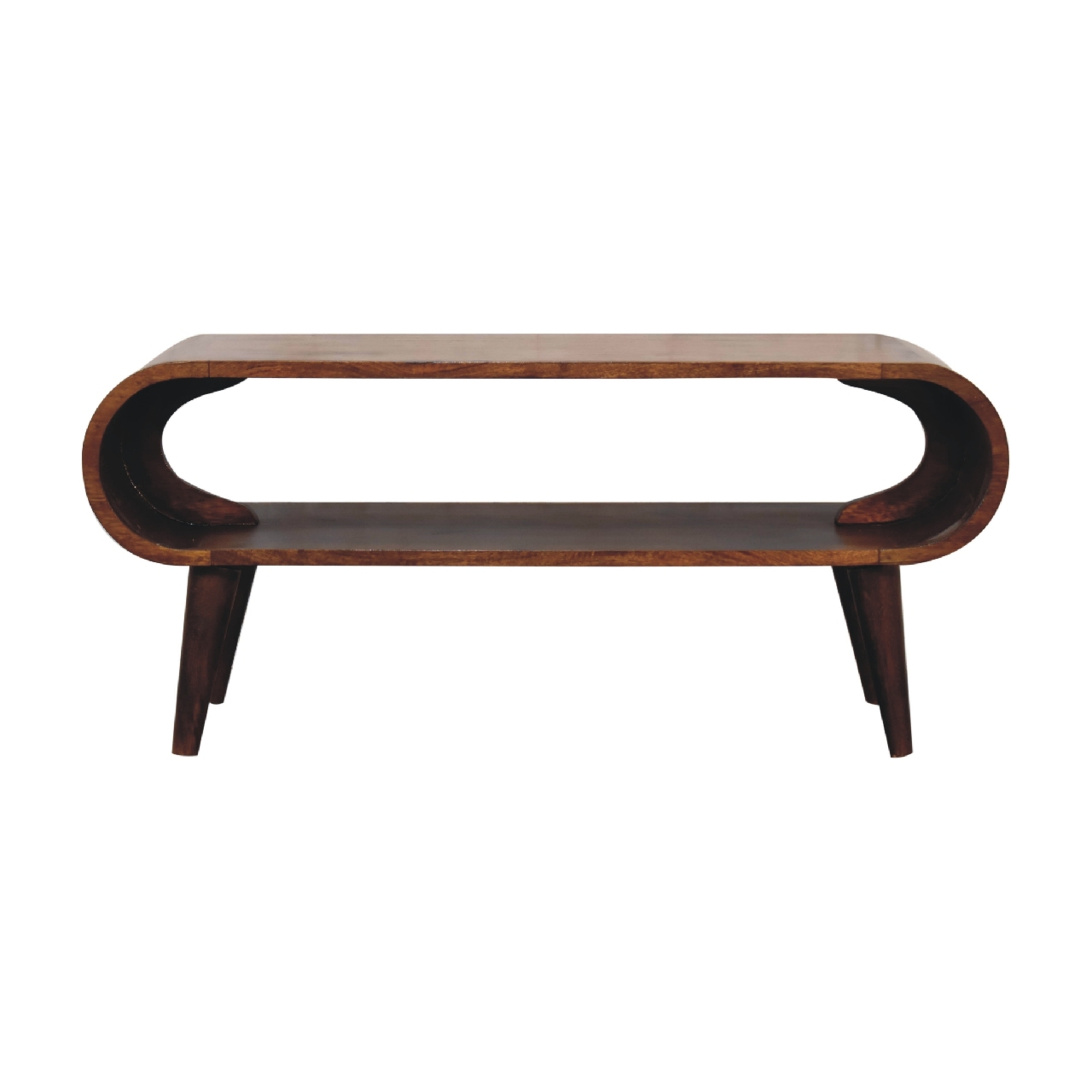 Brown Storage Coffee Table - Nora Lane Home furniture - Solid wood - 17.72 x 39.37 x 11.81 in