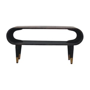 Brown Velvet Tables - Nora Lane Home furniture - Solid wood, Upholstered - 17.7 x 39.4 x 11.8 in