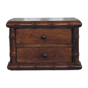 Brown Wood Storage Floating Nightstand - Nora Lane Home furniture - 17 x 13 x 12 in