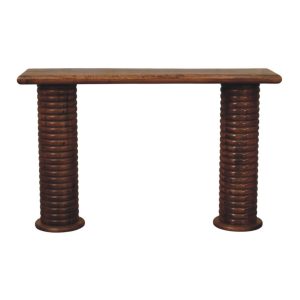 Brown Console Table - Nora Lane Home furniture - Solid wood - 51.18 x 17.72 x 23.62 in