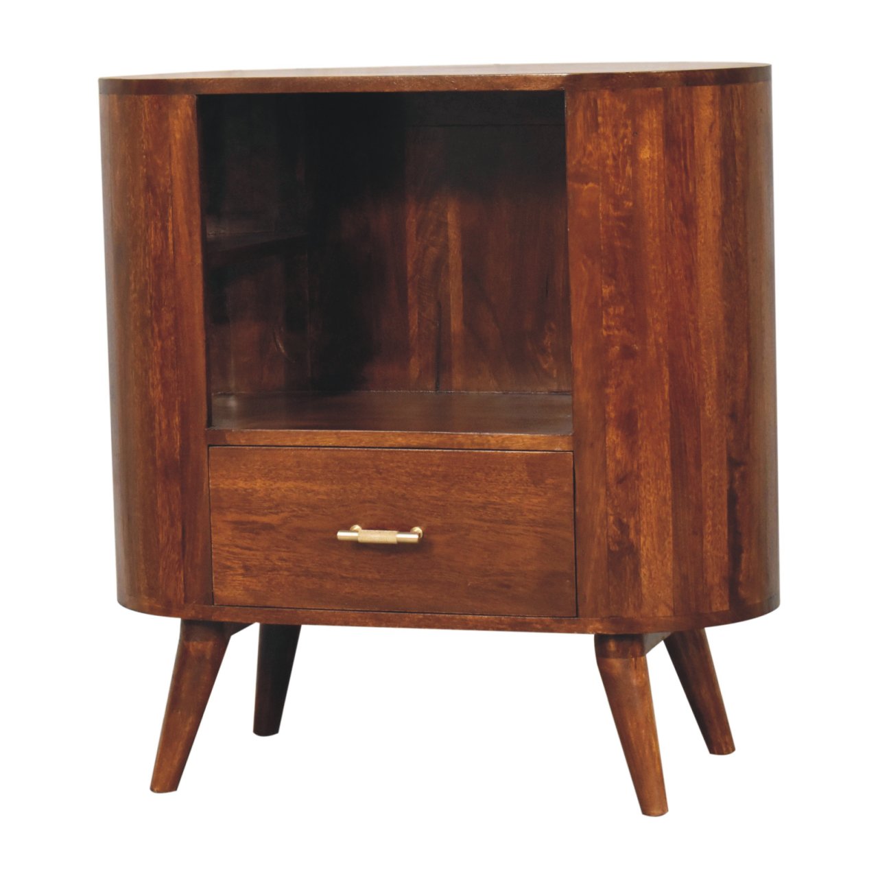 Brown Storage Cabinet - Nora Lane Home furniture - Solid wood - 33.46 x 17.72 x 26.77 in