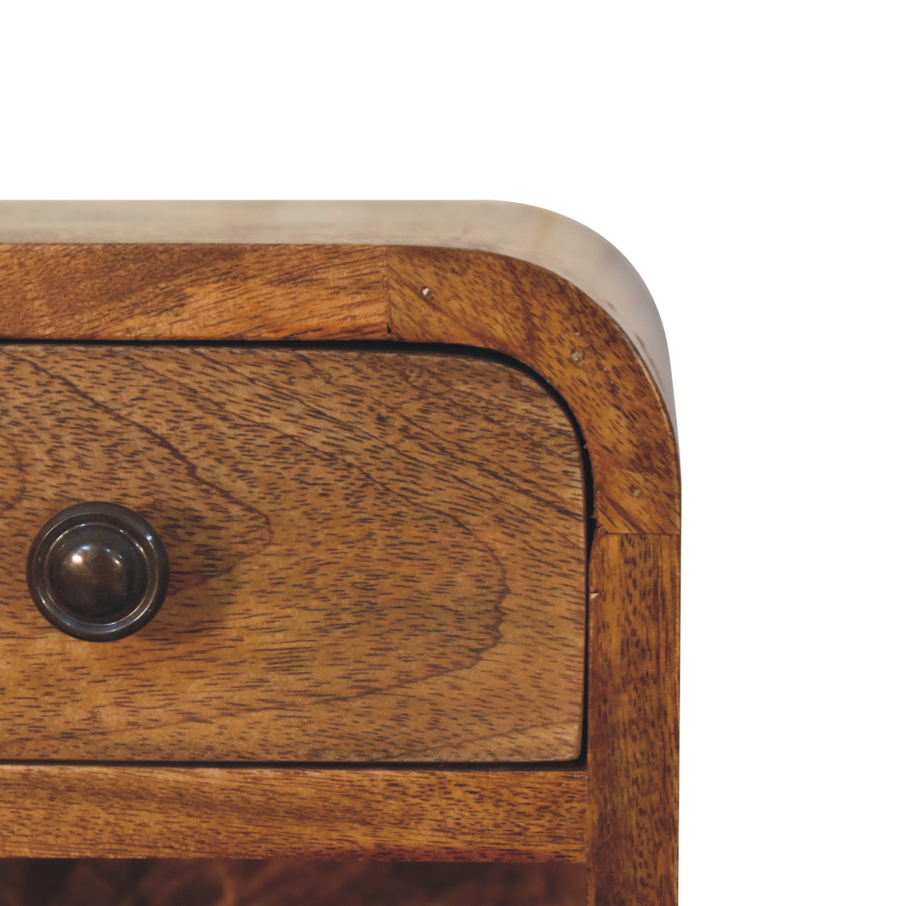 Brown Storage Nightstand - Nora Lane Home furniture - Solid wood - 12 x 11 x 12 in