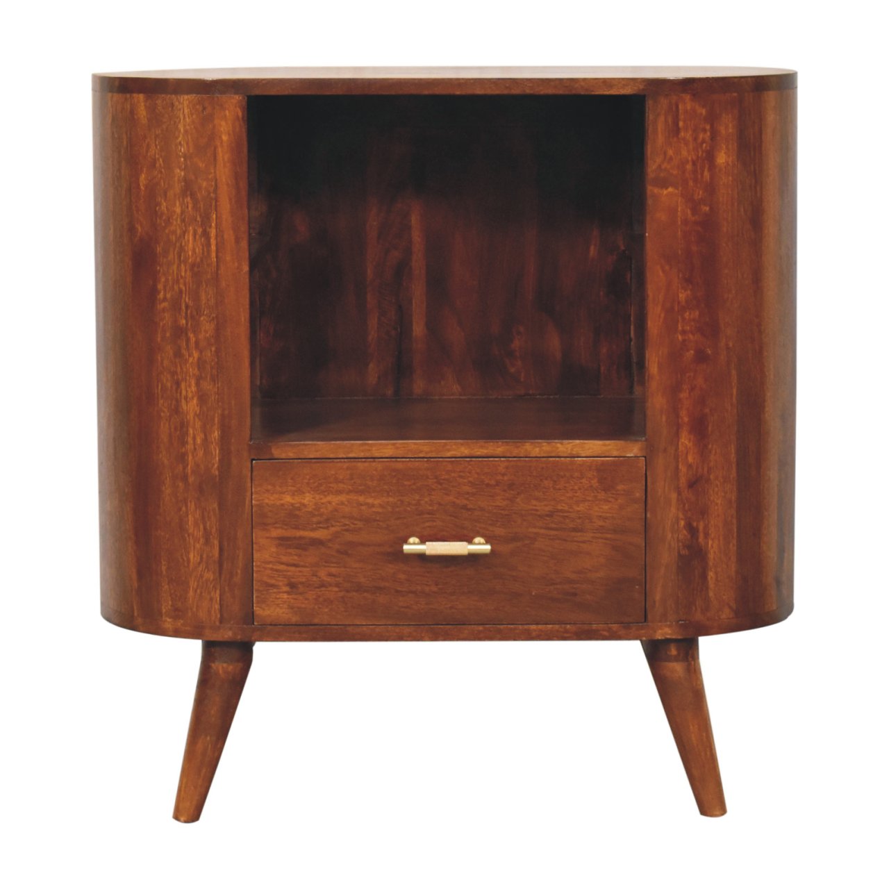 Brown Storage Cabinet - Nora Lane Home furniture - Solid wood - 33.46 x 17.72 x 26.77 in