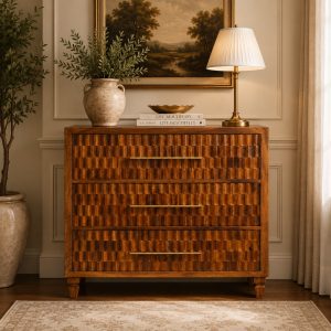 Brown Storage Cabinet - Nora Lane Home furniture - Solid wood - 36.61 x 17.72 x 33.46 in