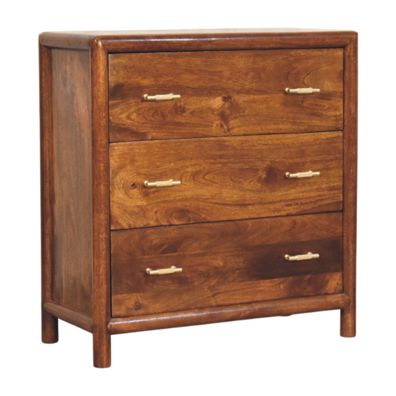 Brown Storage Cabinet - Nora Lane Home furniture - Solid wood, Metal accent - 33.46 x 17.72 x 35.43 in