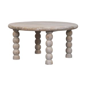 Gray Solid Wood Coffee Table - Nora Lane Home furniture - Solid wood - 35.43 x 35.43 x 7.87 in