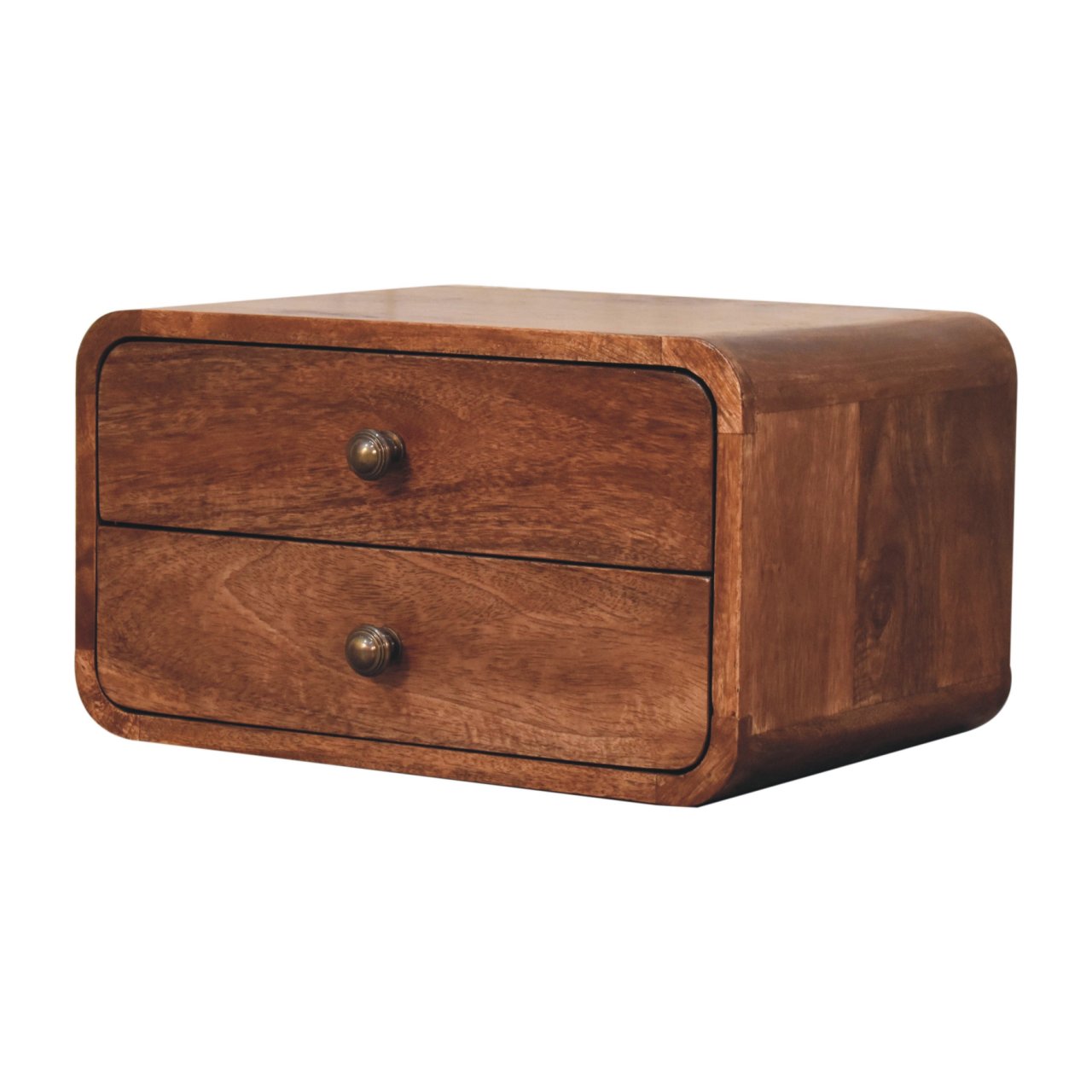 Brown Storage Floating Nightstand - Nora Lane Home furniture - Solid wood - 17.72 x 21.65 x 13.78 in