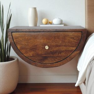 Brown Storage Cabinet - Nora Lane Home furniture - Solid wood, Metal accent - 21.65 x 16.54 x 12.99 in