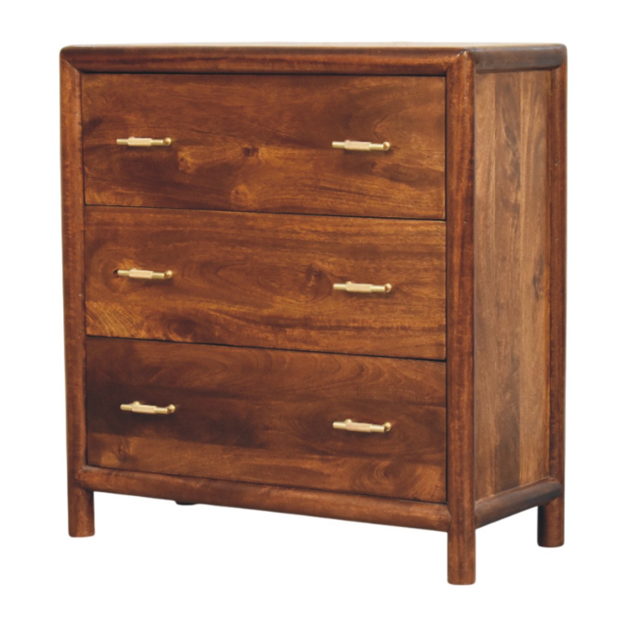 Brown Storage Cabinet - Nora Lane Home furniture - Solid wood, Metal accent - 33.46 x 17.72 x 35.43 in